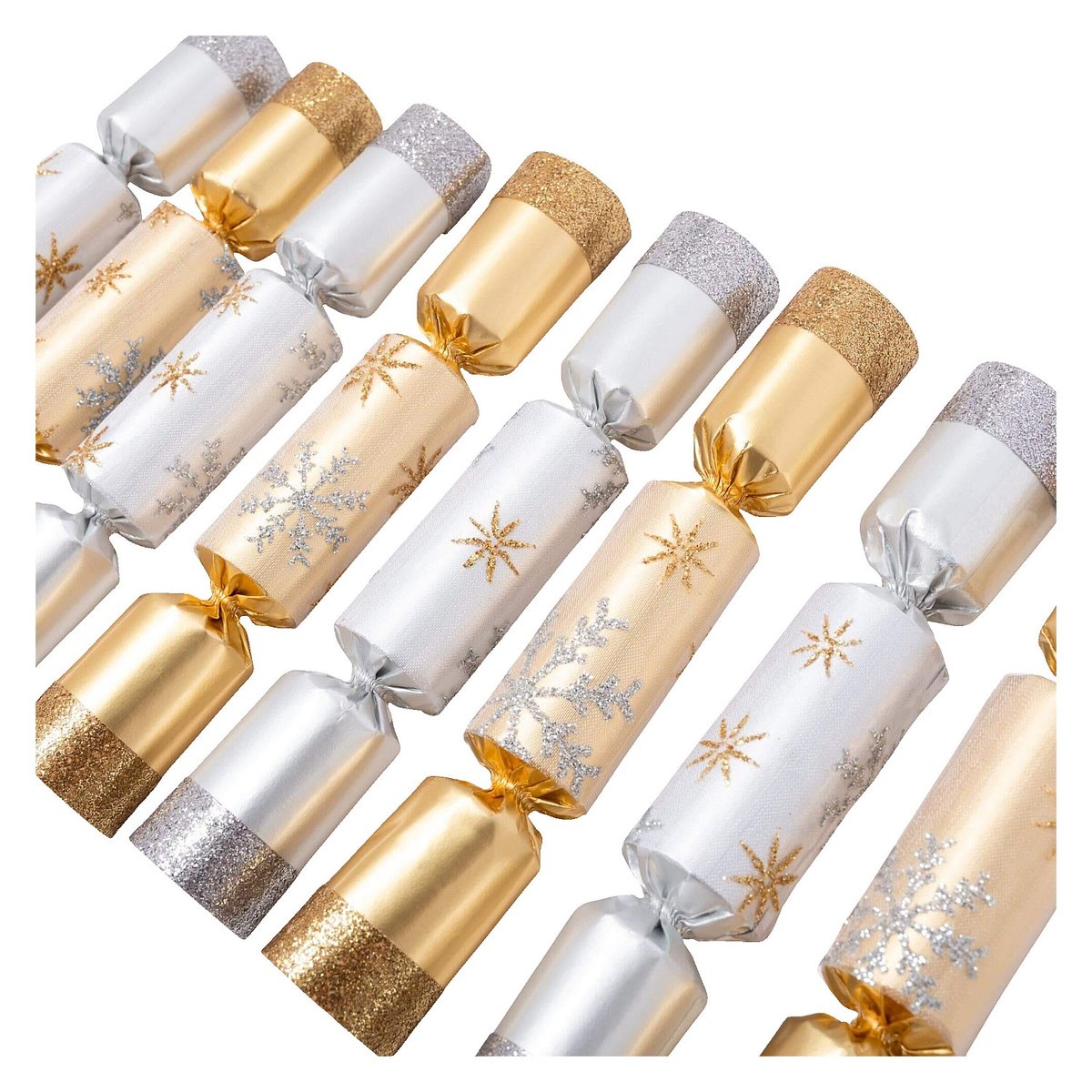 Décoration de Noël carton CRACKERS doré, argent, HABITAT