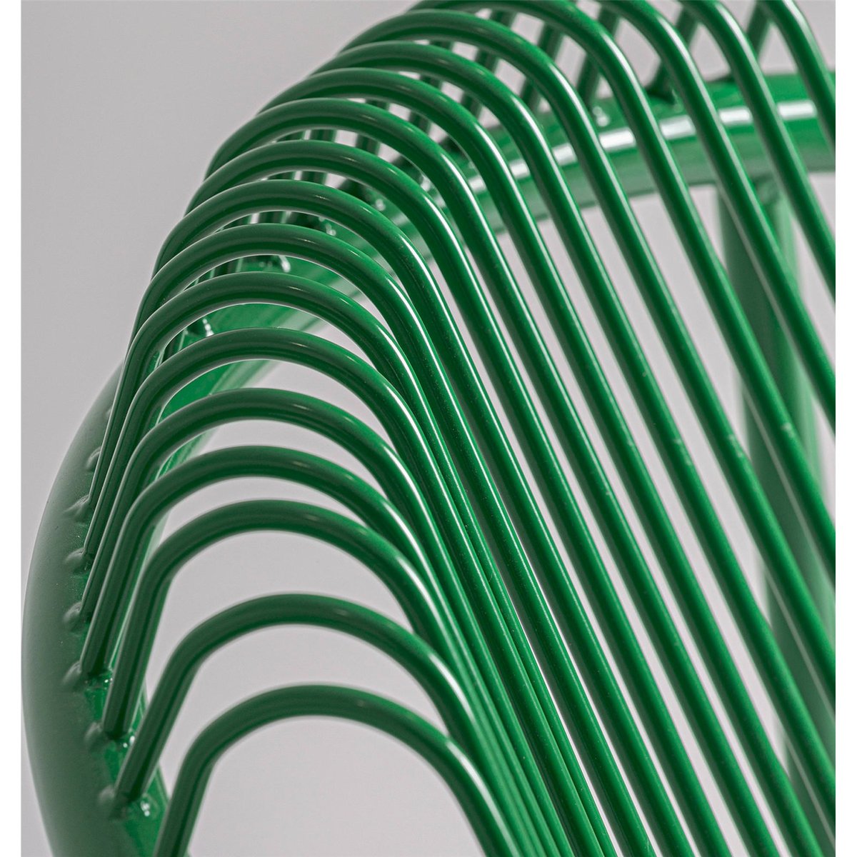 Tabouret de bar contemporain en métal vert et gris, RECOLLECTION