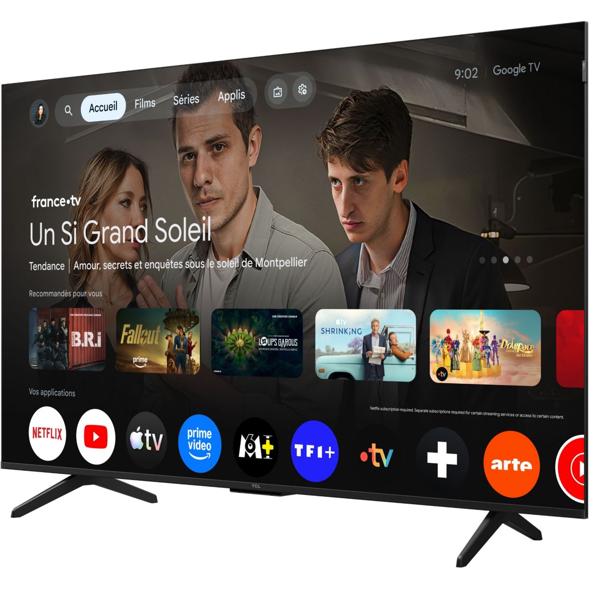 TV QLED 55P79L (2026) 55" (140 cm) noir, TCL