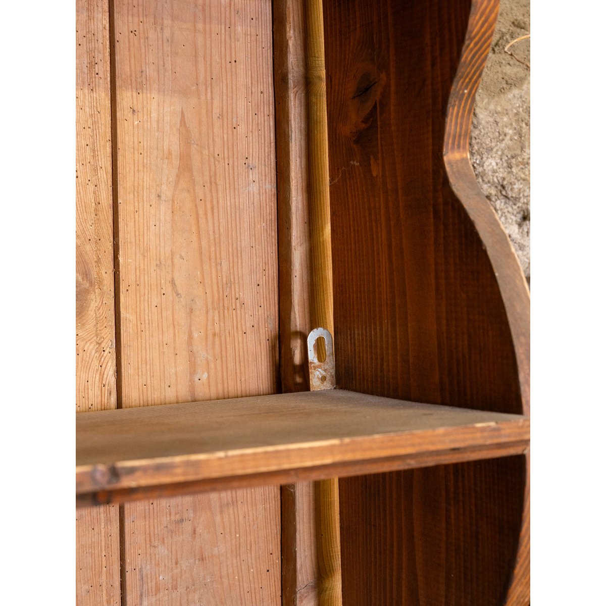 Étagère murale en bois Gaëlle N°1560 - Bon état bois foncé, DEBONGOUT