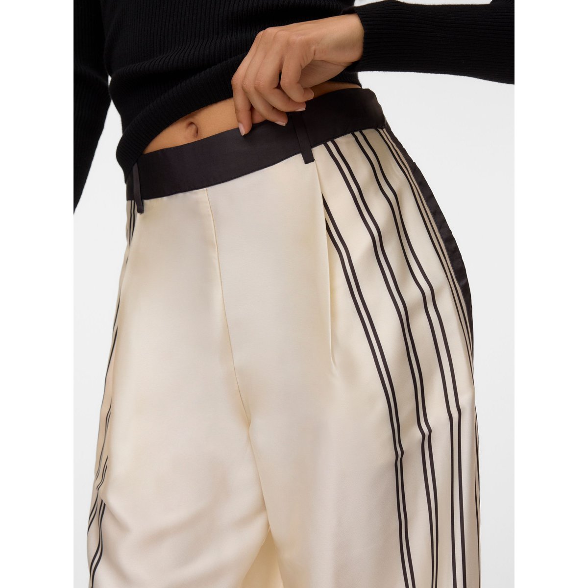 Pantalon À Jambe Large birch, VERO MODA