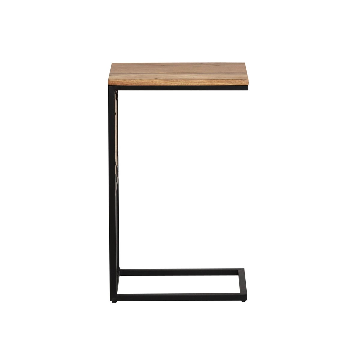 Bout de canapé en bois d'acacia MATTIA noir, MADE IN MEUBLES 