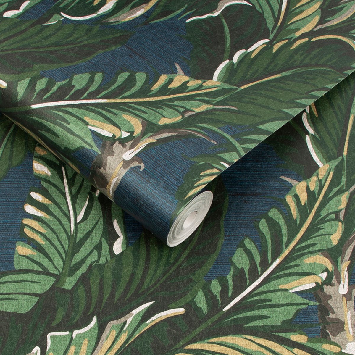 Papier peint Palmier Daintree bleu, GRAHAM ET BROWN