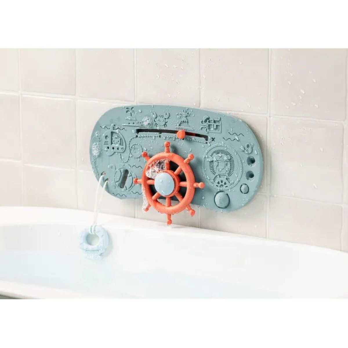 Panneau d'activités pour le bain Bateau pirate couleur unique, LILLIPUTIENS