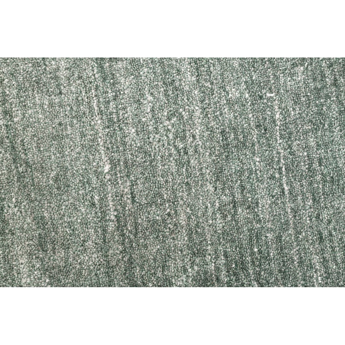 Tapis salon Vermont tissé main viscose laine vert, THEKO