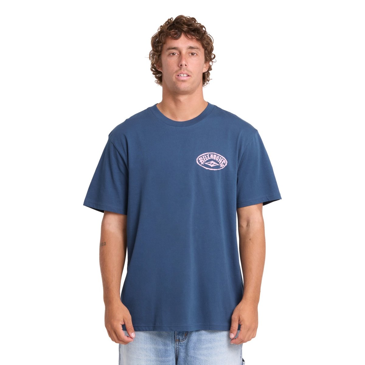 T shirt manches courtes REVERSE PREMIUM bleu dark denim, BILLABONG