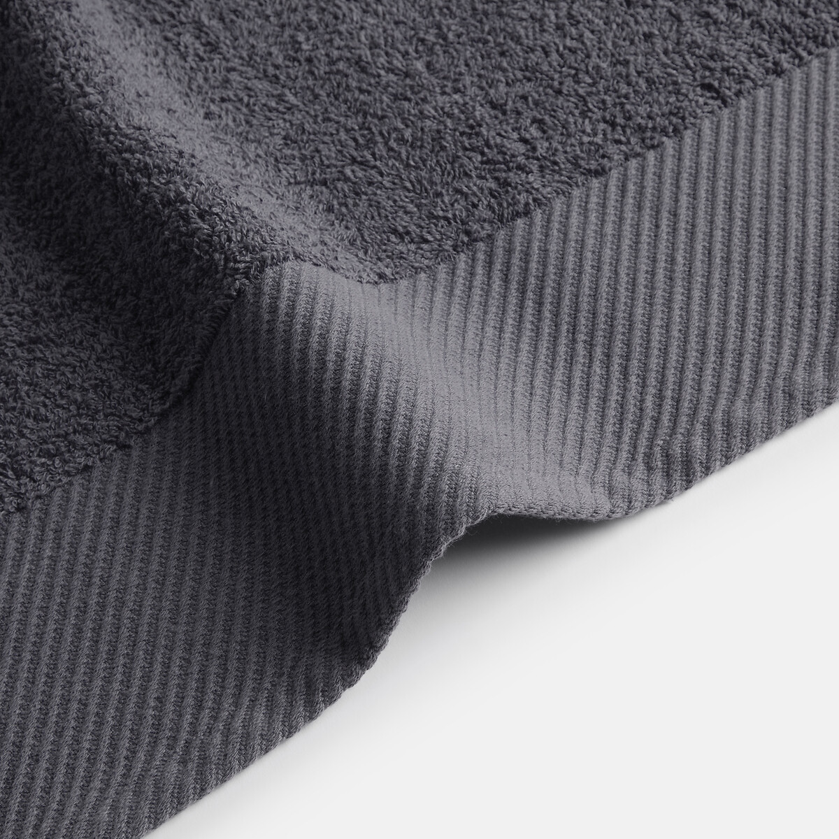 Maxi-drap de bain uni 500 g/m², Scenario gris foncé, LA REDOUTE INTERIEURS