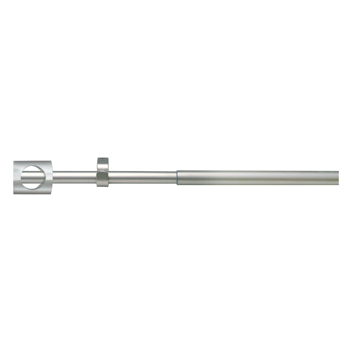 Kit tringle extensible embouts carrés argent, HOME MAISON