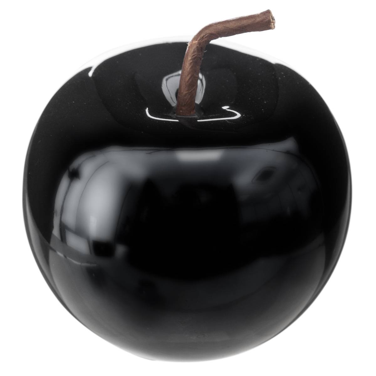 Pomme décorative en céramique CELINE noir, ATMOSPHERA