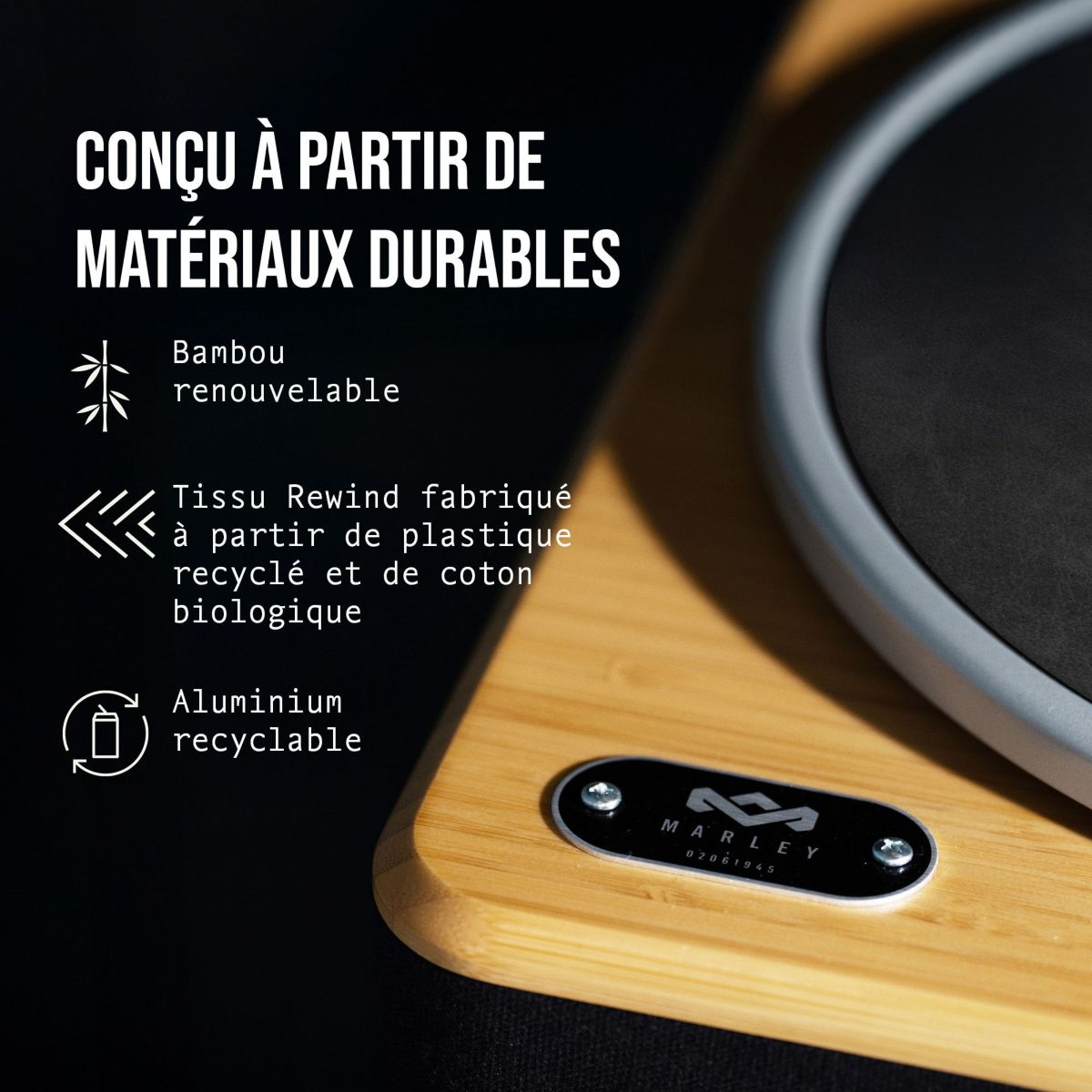 Platine vinyle Stir It Up 2 - Bluetooth couleur unique, MARLEY