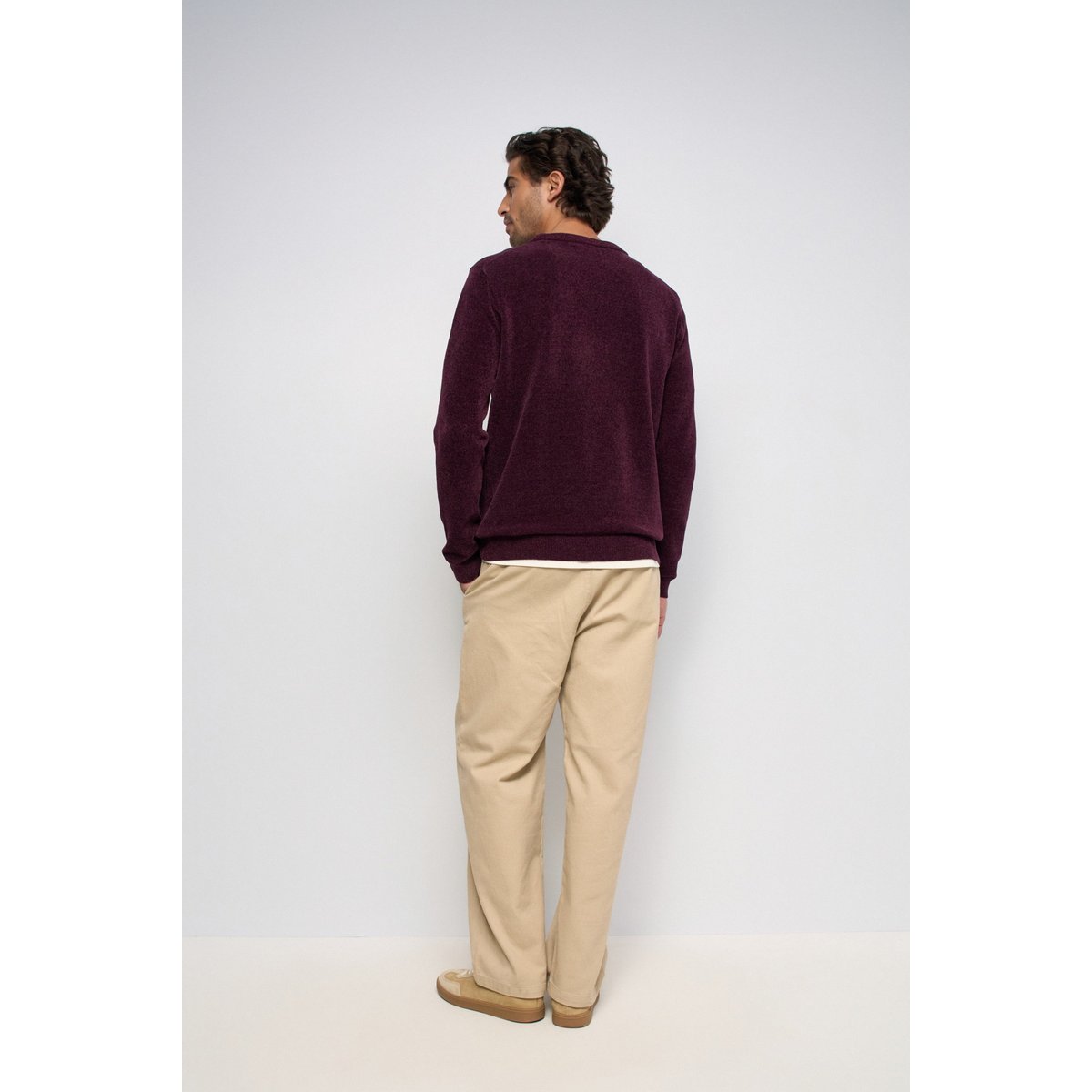 PULL EFFET VELOURS bleu foncé, SALSA JEANS