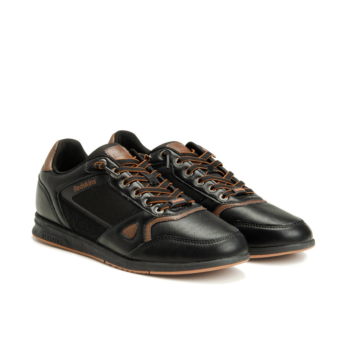 Basket Belfast noir+marron, REDSKINS