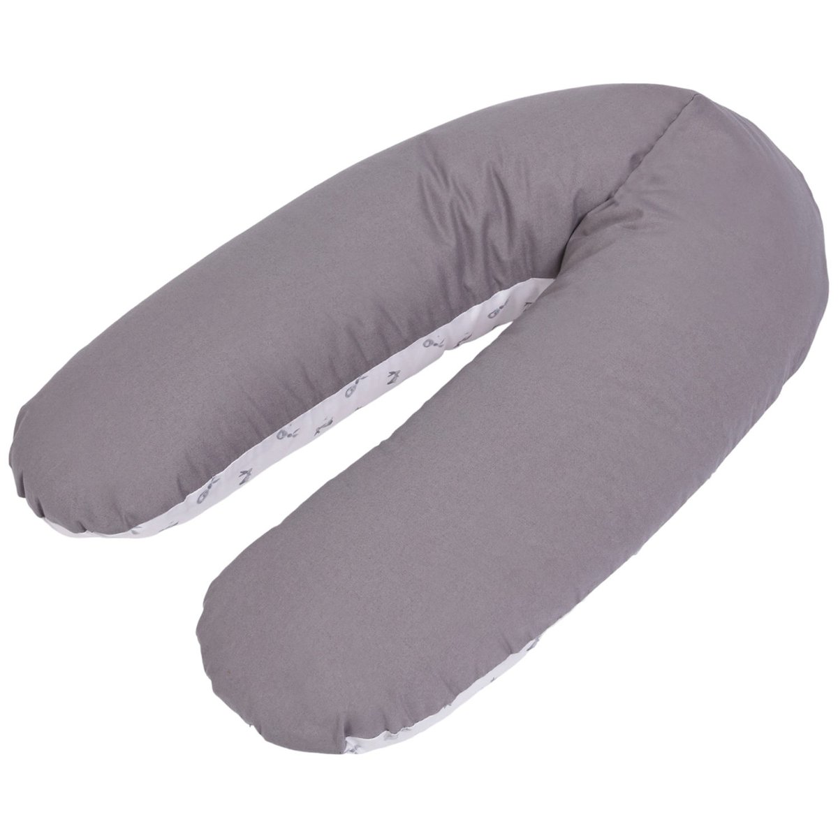 Coussin de maternité blanc, gris, CANDIDE