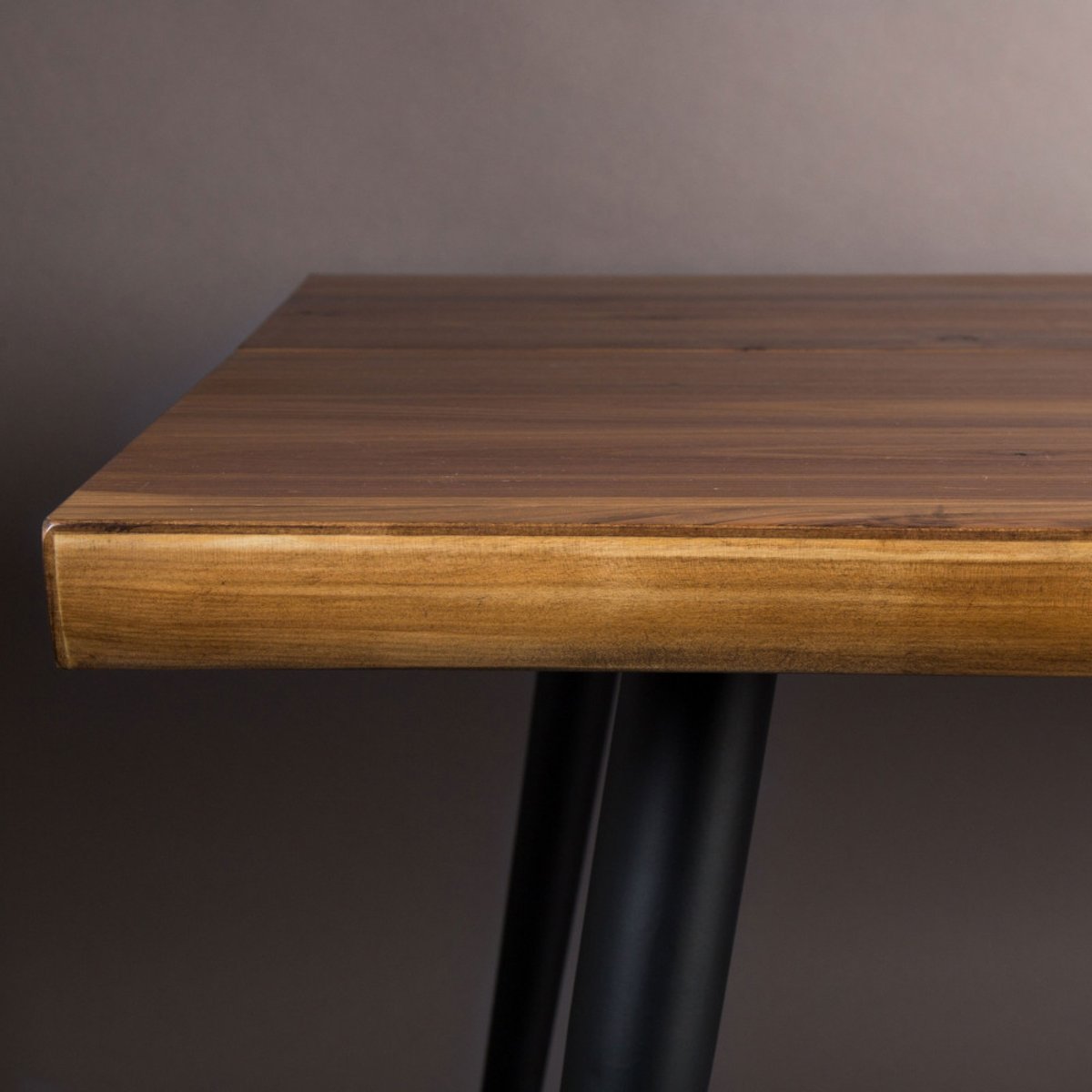 Table à manger 180x90cm bois foncé - ALAGON bois foncé, DUTCHBONE