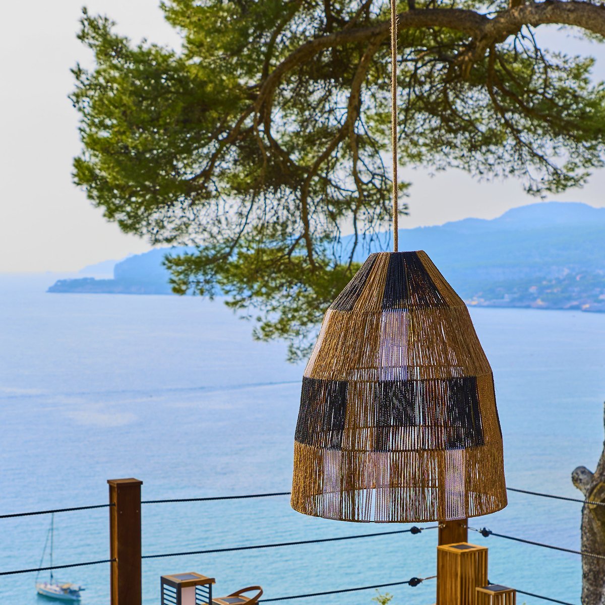 Suspension solaire ZAHARA SOLAR beige, LUMISKY