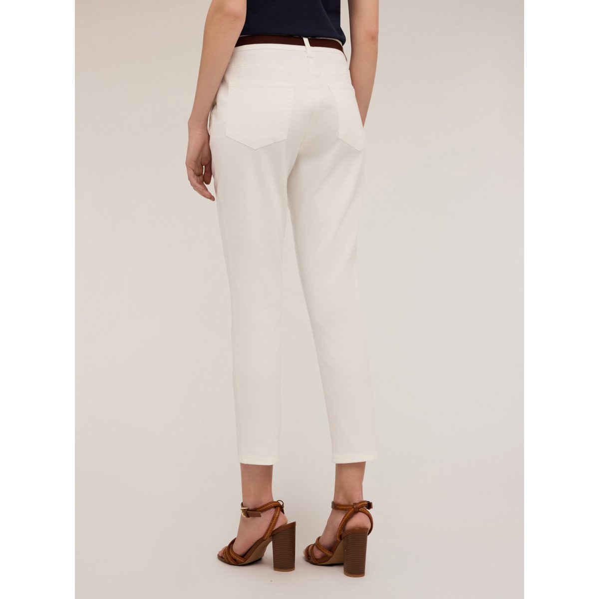 Pantalon classique avec boutons en métal blanc, MOTIVI