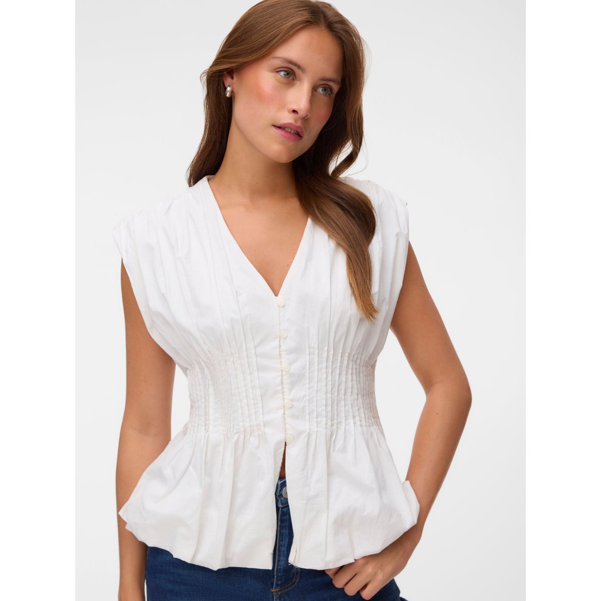 Top snow white, VERO MODA