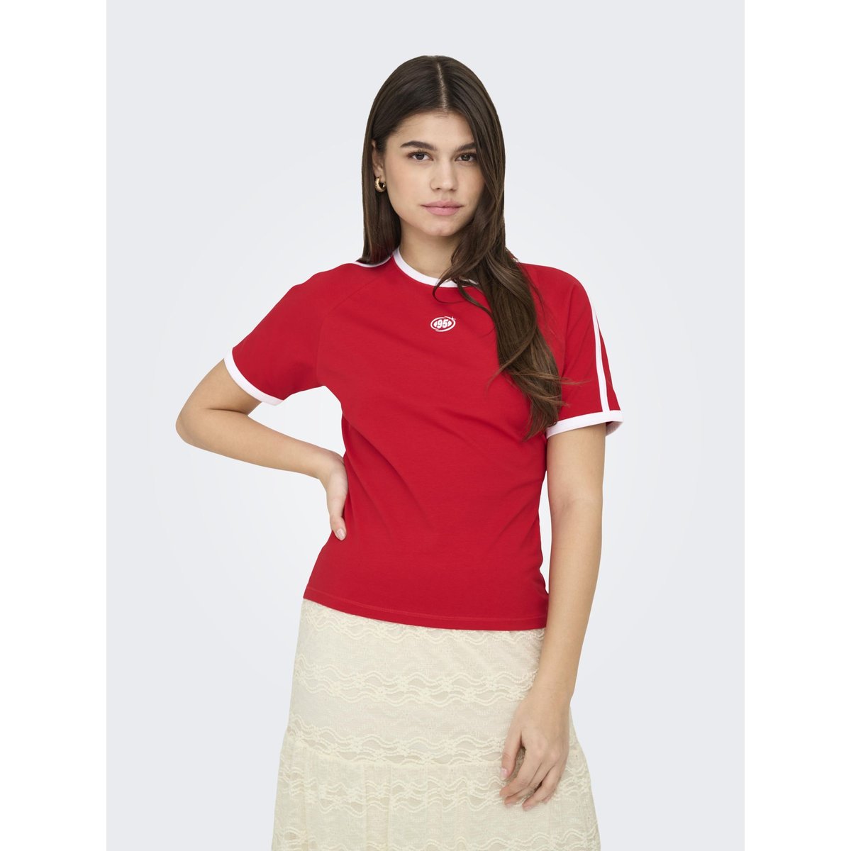 T-Shirt true red, ONLY