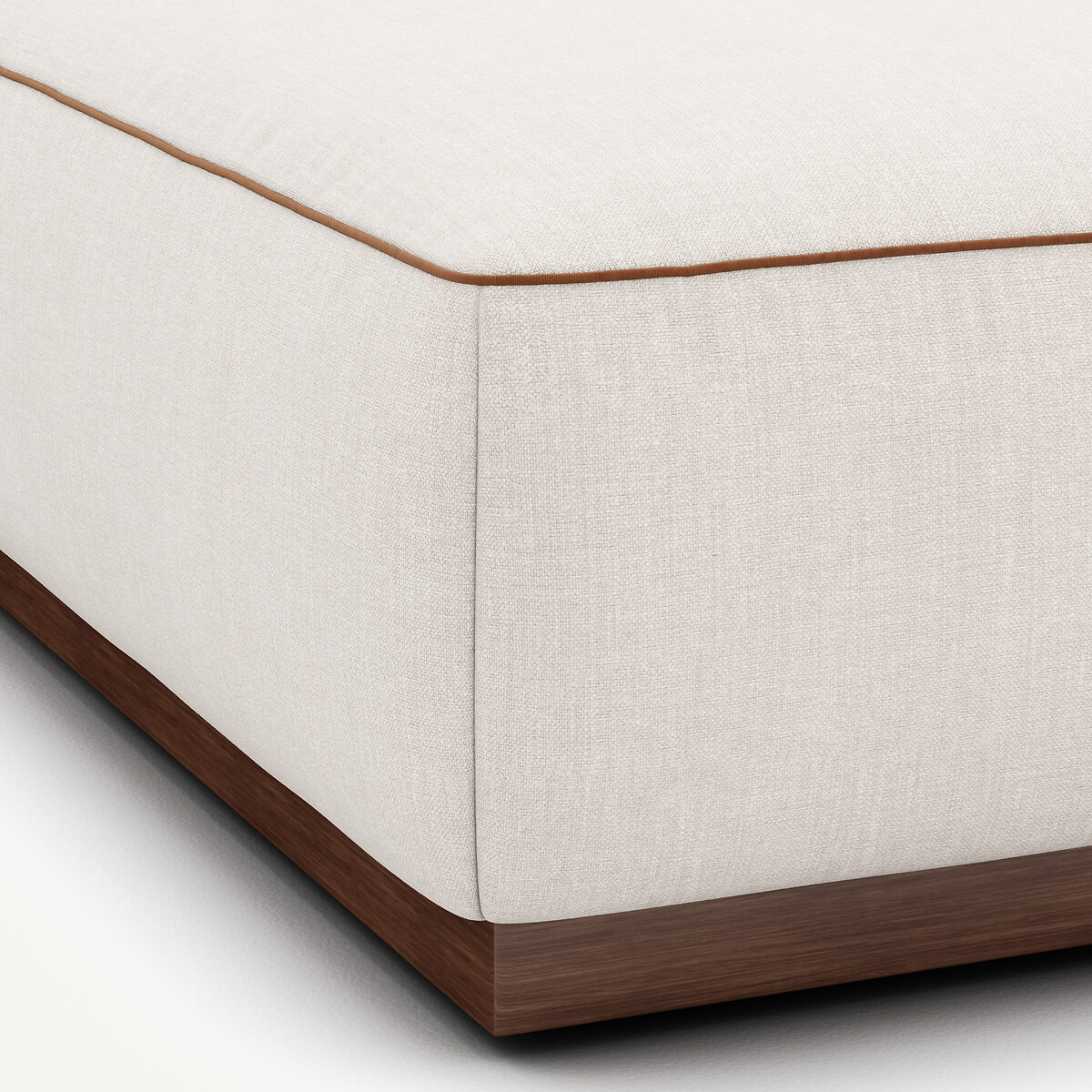 Repose-pieds, en coton et lin, JACOPO beige, AM.PM