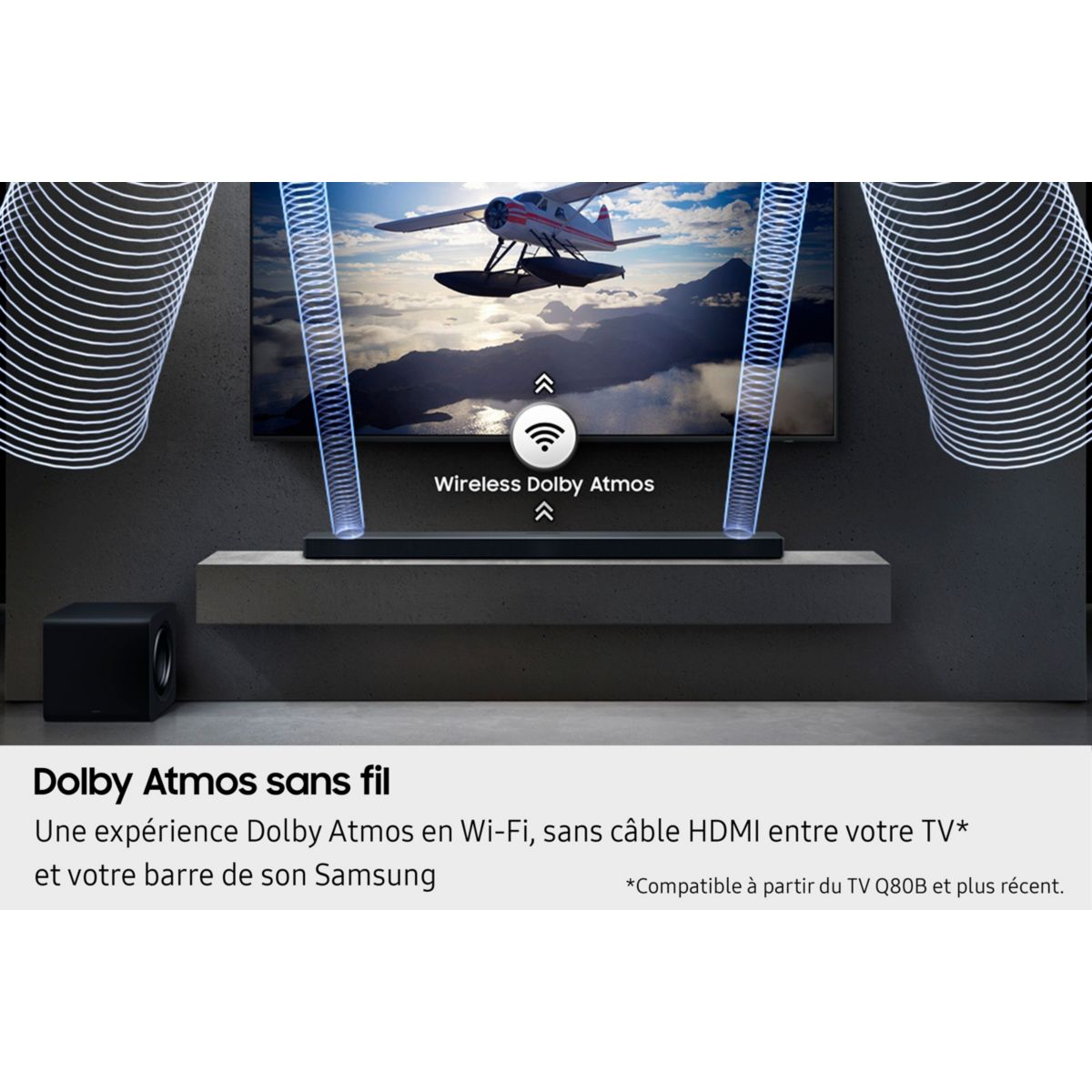 Barre de son HW-QS710F noire, SAMSUNG