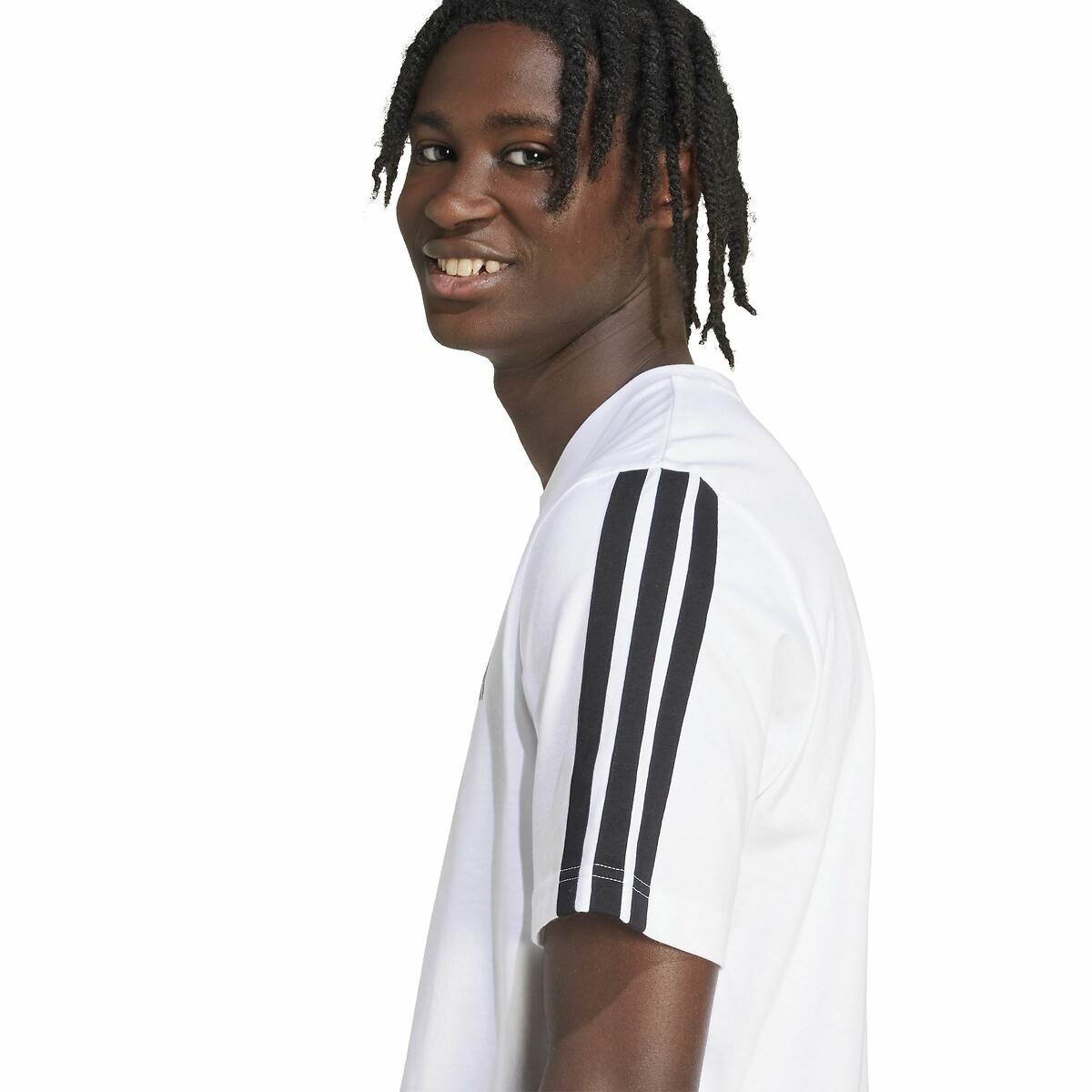 T-shirt 3 Stripes blanc, ADIDAS SPORTSWEAR