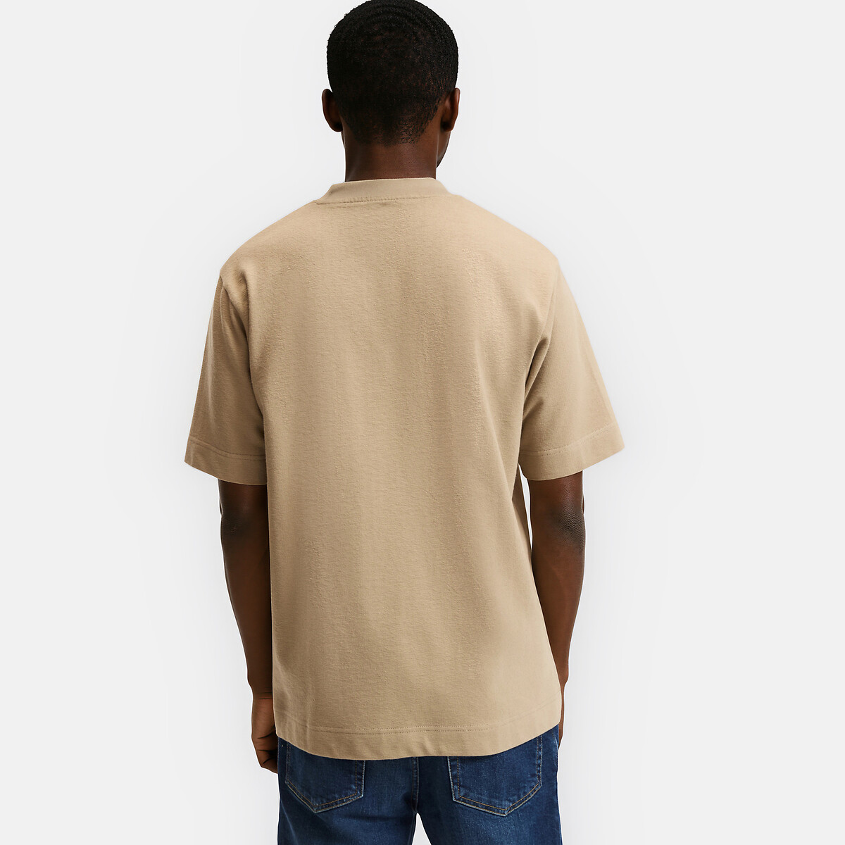 T-Shirt mit rundem Ausschnitt beige, LA REDOUTE COLLECTIONS
