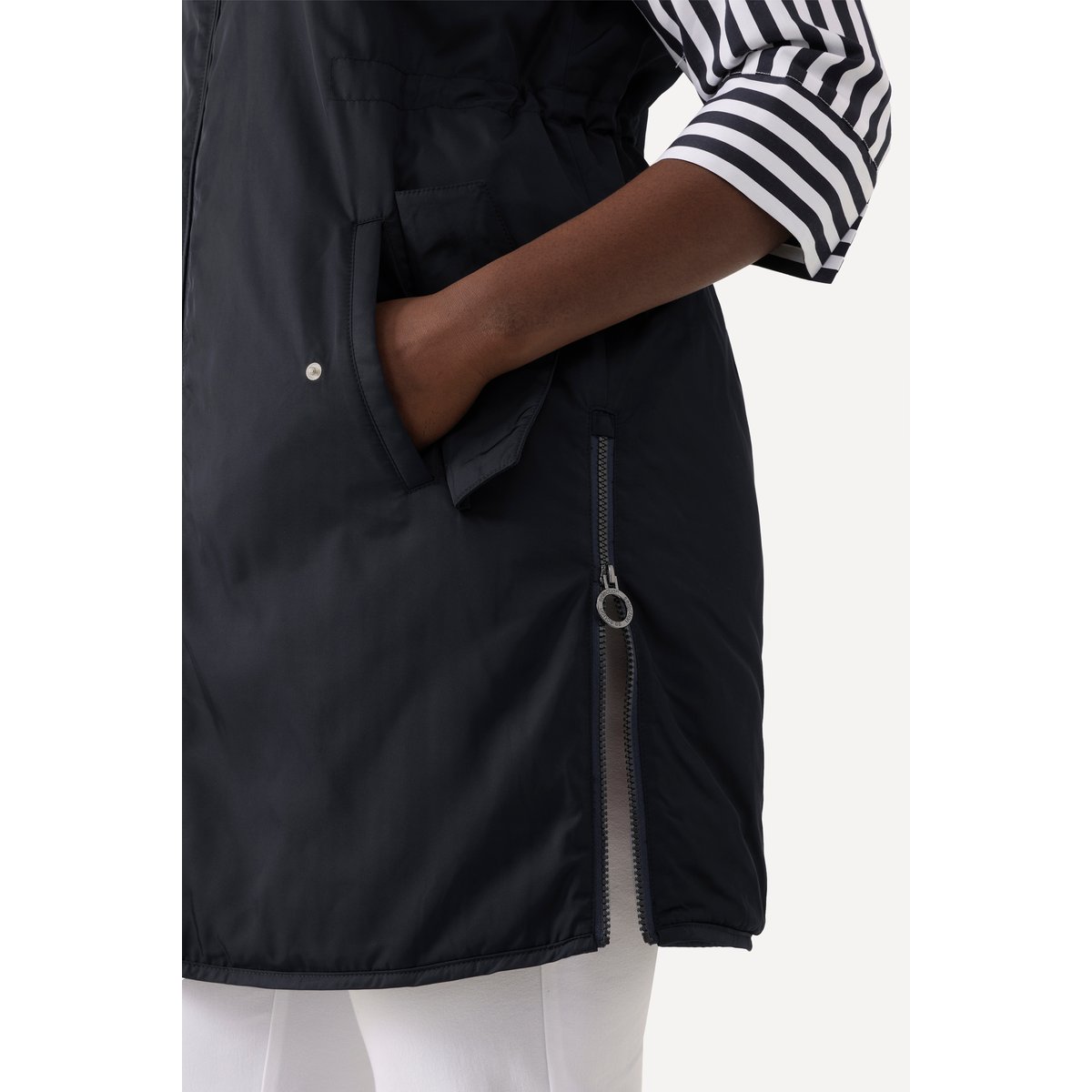 Gilet réversible, cordon de serrage, col rond marine, ULLA POPKEN