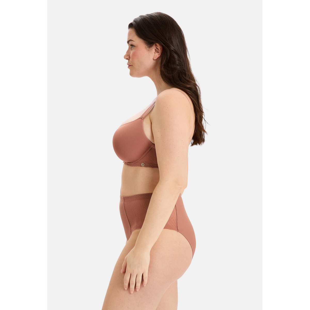Soutien-gorge moulé DAILY SOFTNESS noisette, SANS COMPLEXE