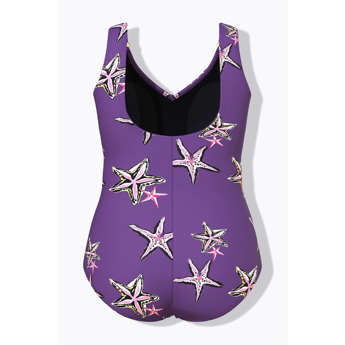 Maillot de bain à bonnets souples violet, ULLA POPKEN