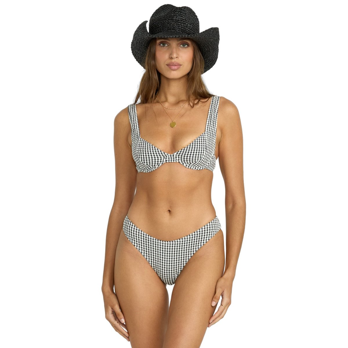 Haut de bikini à armatures WAVE CHECK CHLOE noir black pebble, BILLABONG