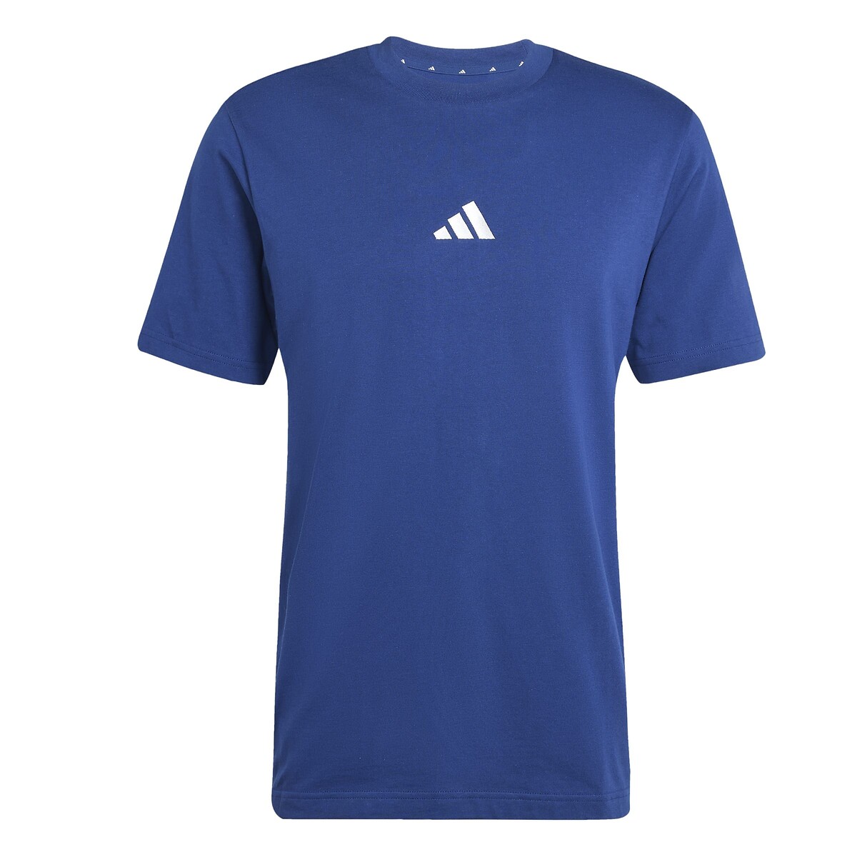T-Shirt Essentials 3-Stripes Single Jersey bleu, ADIDAS SPORTSWEAR