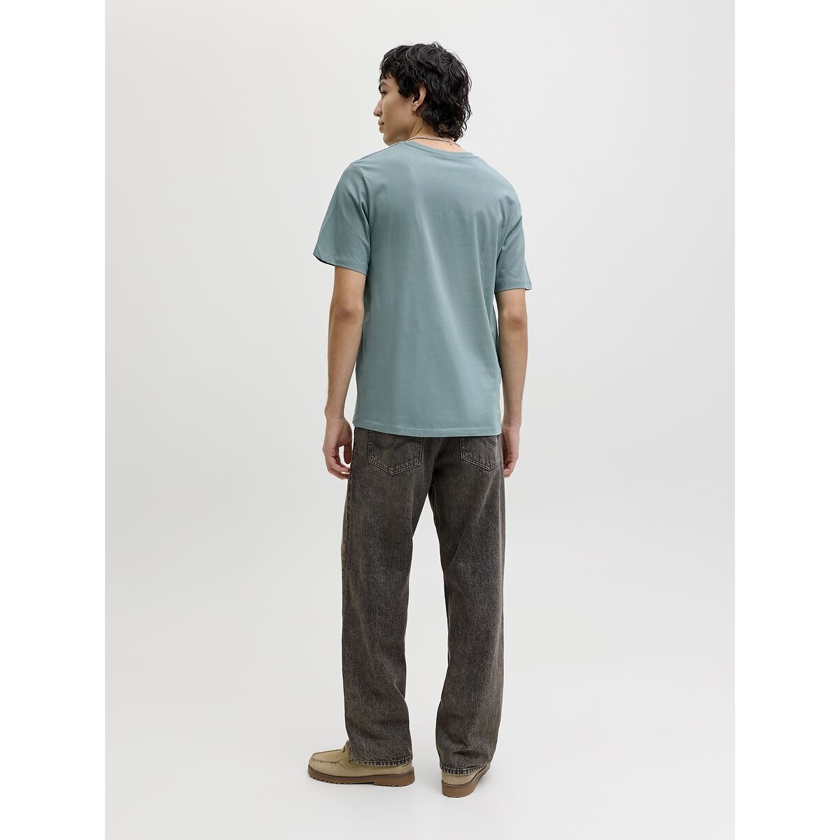 T-shirt Corp Small Logo vert bleu, JACK & JONES