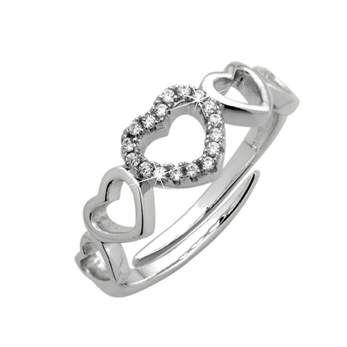 Bague en argent 925 HEARTS argent, BLUESPIRIT