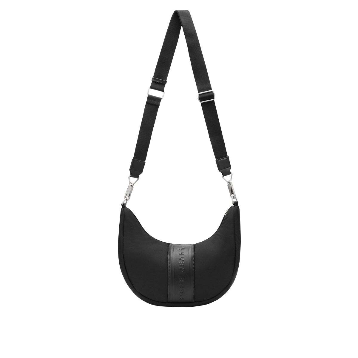 Sac Demi-Lune Avec Fermeture Éclair noir, PEPE JEANS