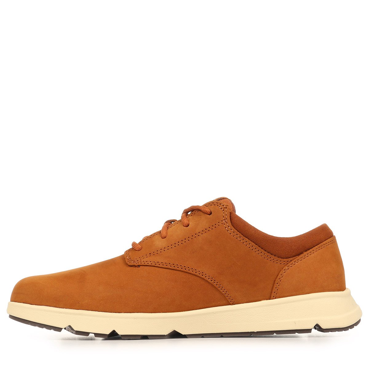Baskets PARKER STREET LOW LACE rust nubuck with dark brown, TIMBERLAND