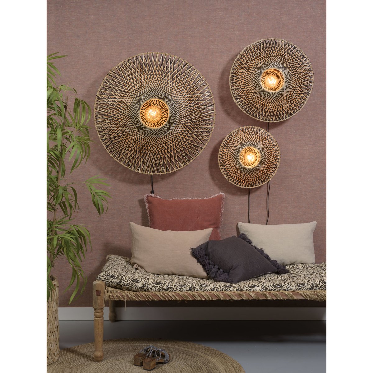 Applique Bambou BALI marron, GOOD & MOJO