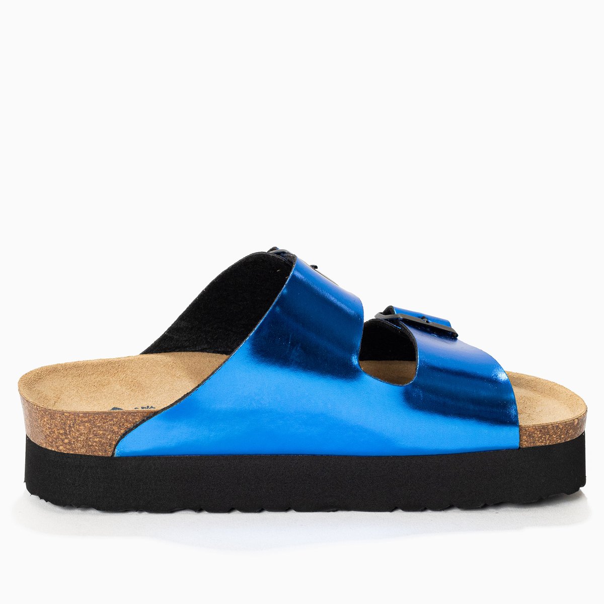 Sandales à plateforme JAPET bleu, BAYTON