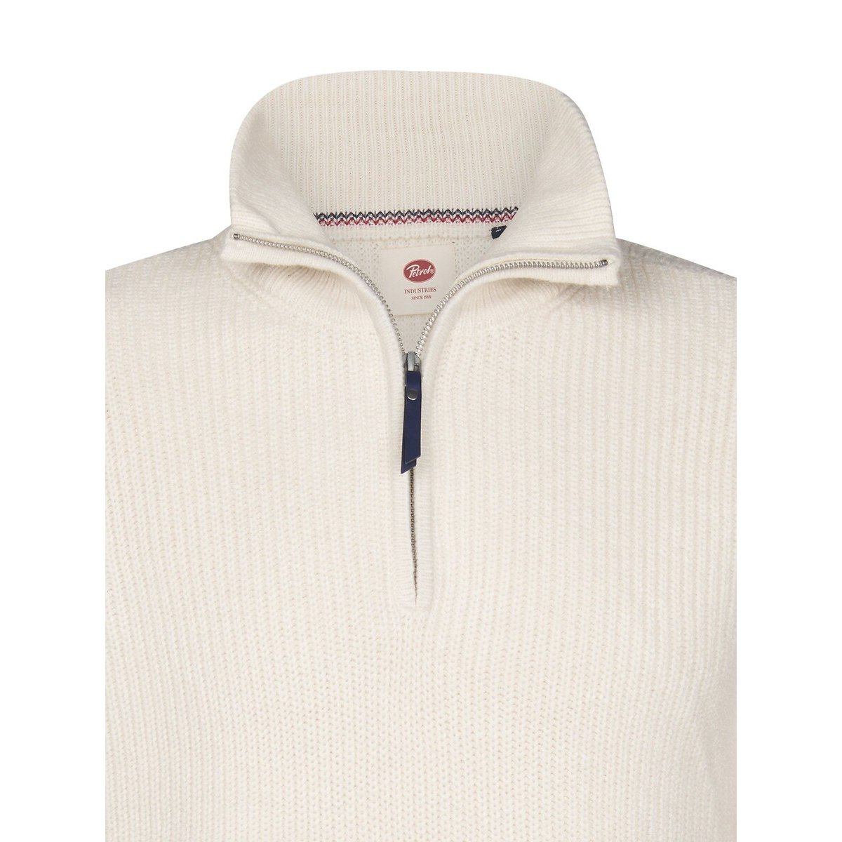 Maglione collo alto in maglia fine ecru , PETROL INDUSTRIES