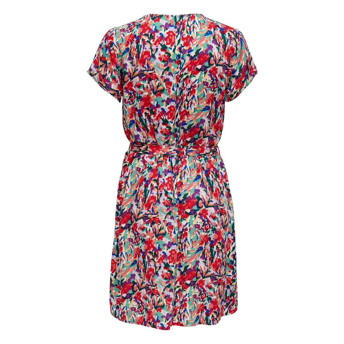 Robe imprimée, à nouer imprimé fleur, ONLY