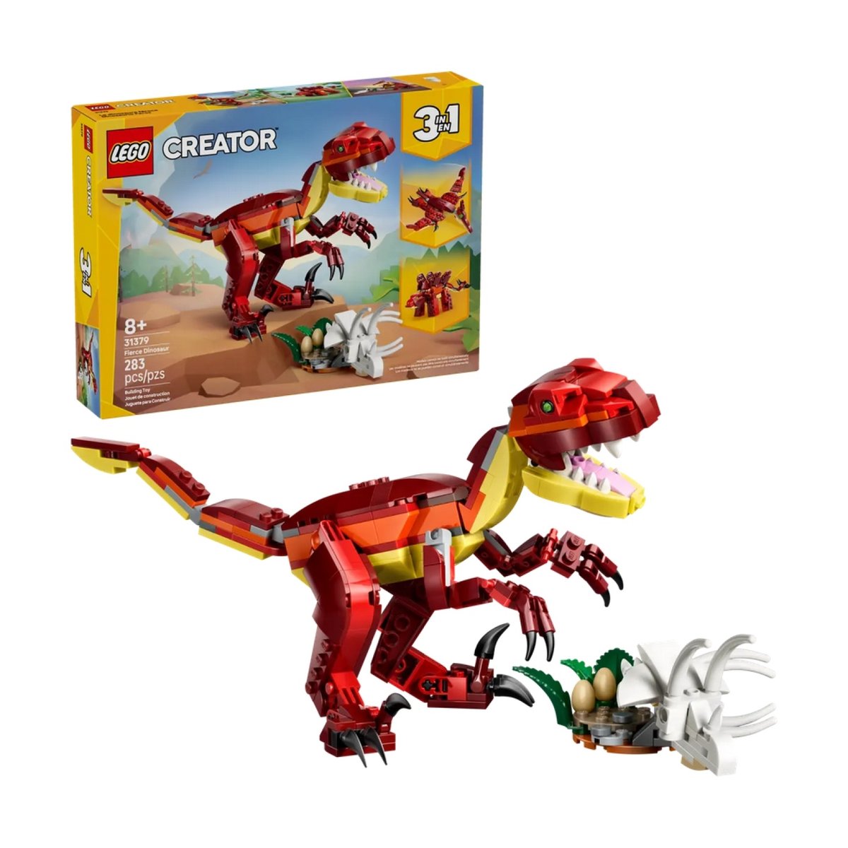 Le dinosaure féroce multicolore, LEGO