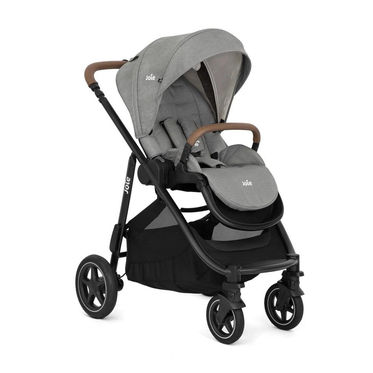 Pack duo poussette Versatrax Pebble + Nacelle Ramble XL Pebble couleur unique, JOIE