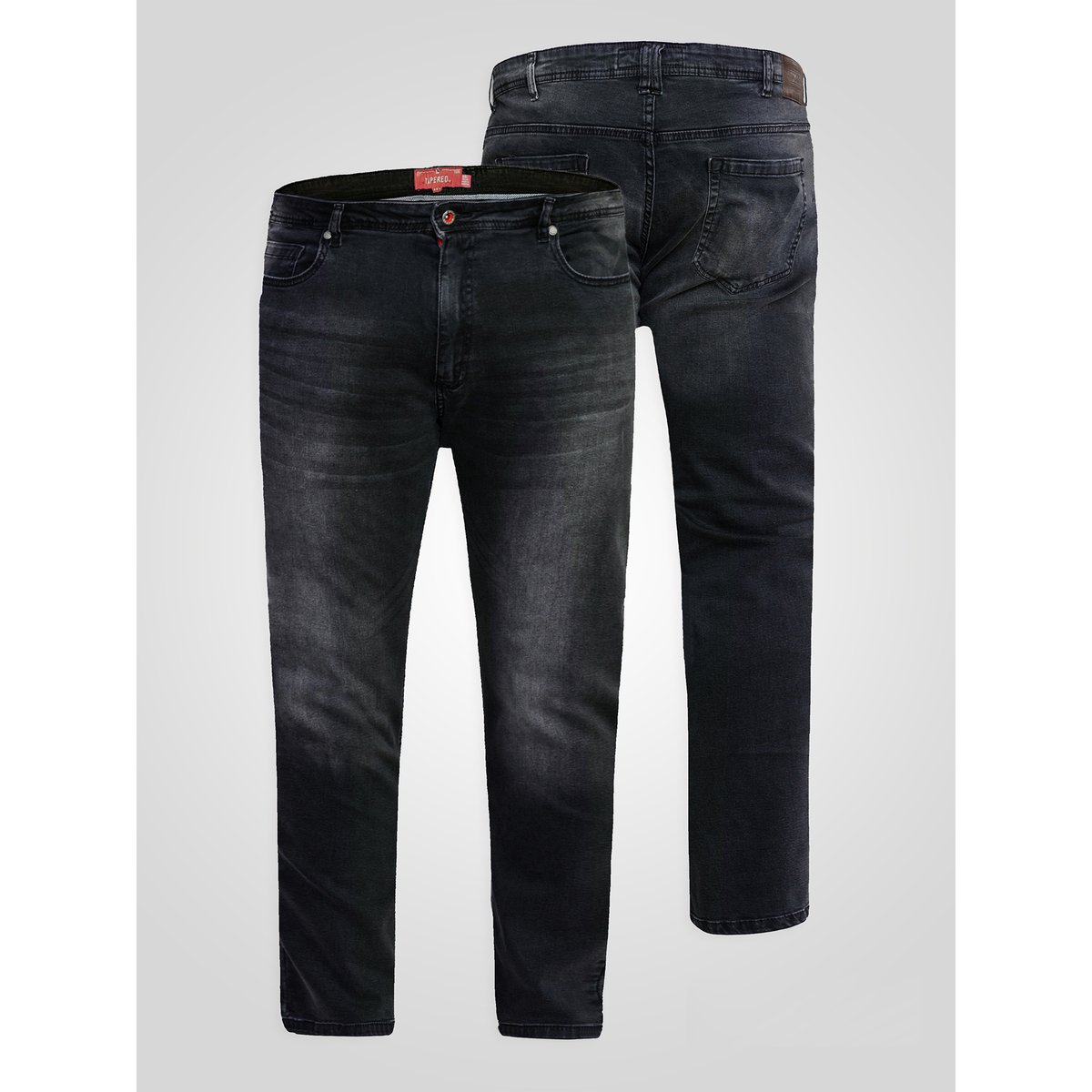 Jean très long extensible grande taille BENSON gris, DUKE