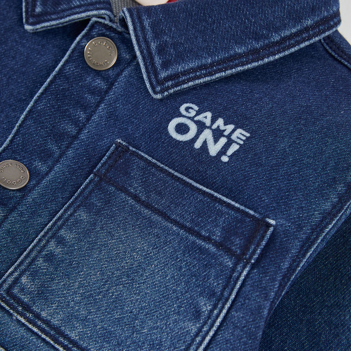 Surchemise denim garçon Game On bleu, BOBOLI