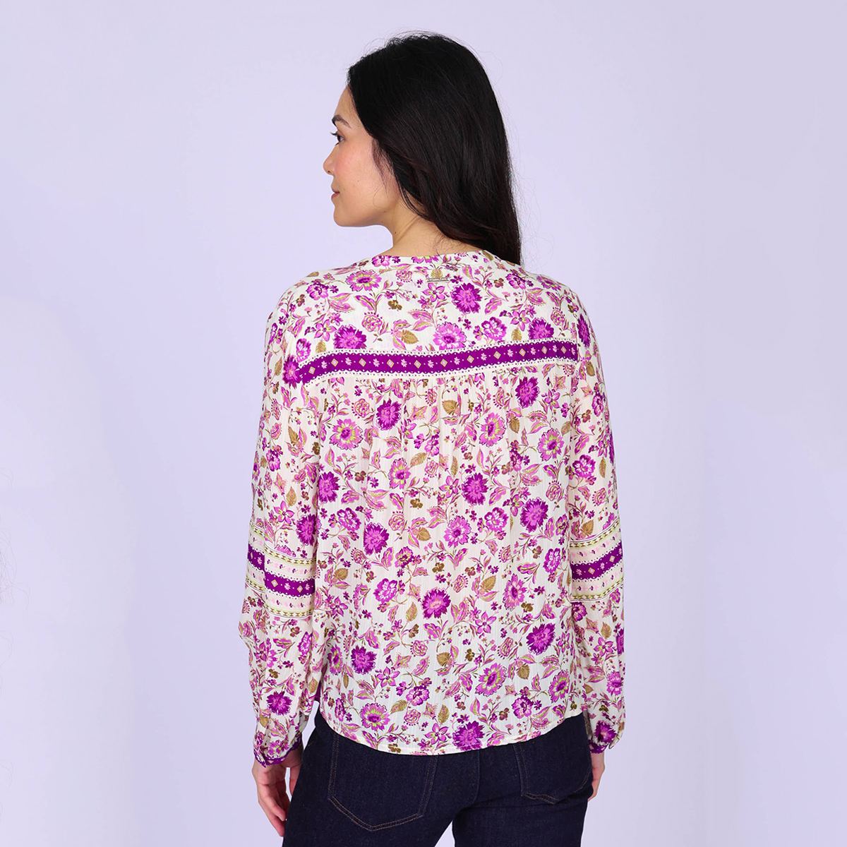 Blouse voilée parme, MISE AU GREEN
