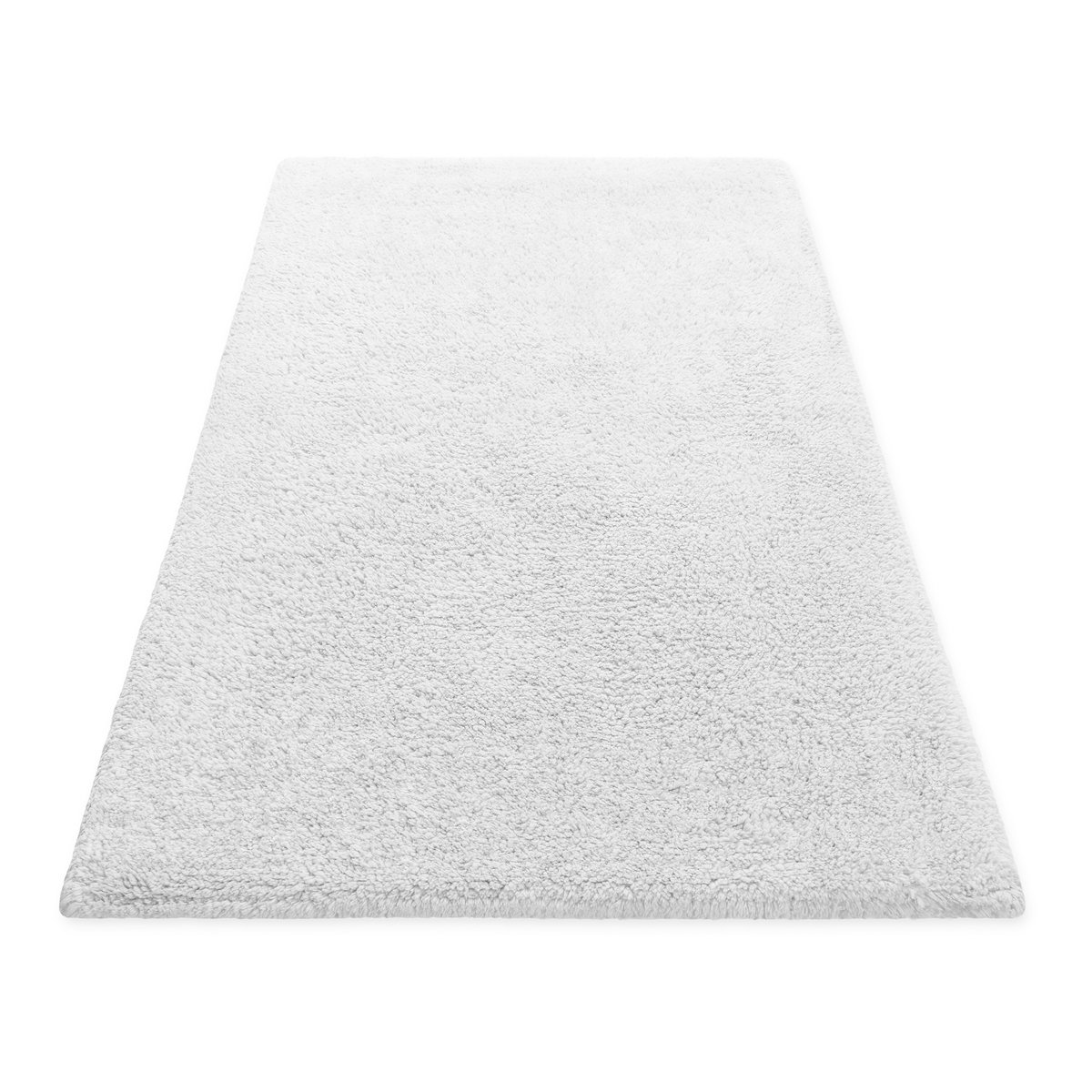 Tapis de bain coton uni 1400 g/m² , ERIK blanc, WECON HOME