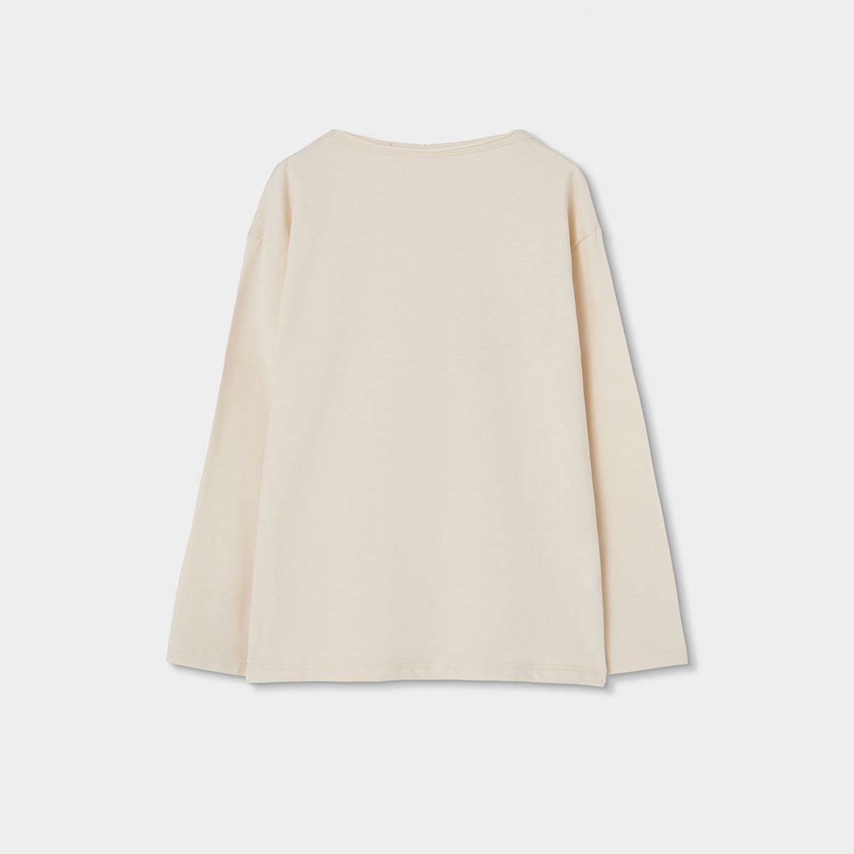 T-shirt en maille fille avec blanc, BOBOLI