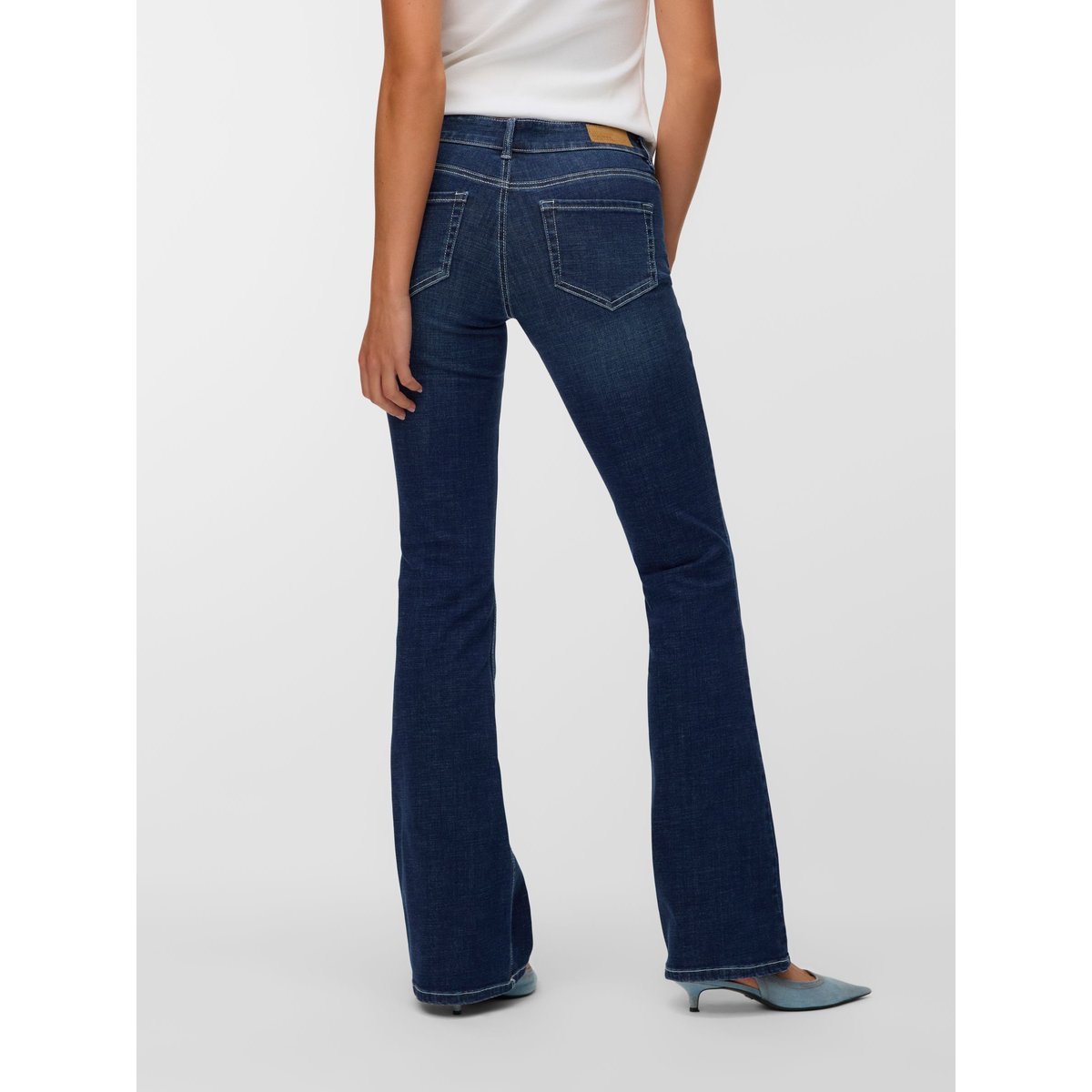 Jean Flared dark blue denim, VERO MODA