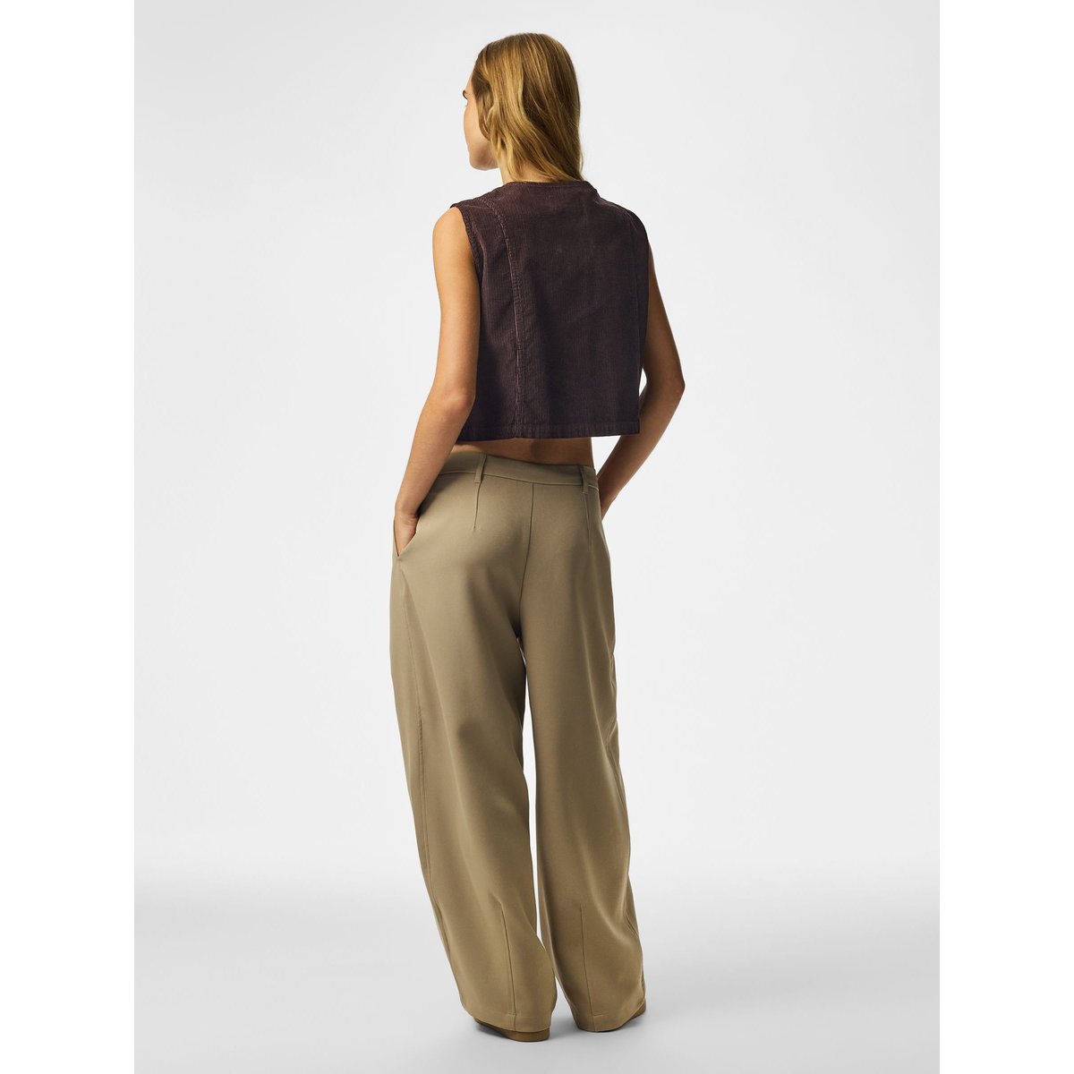 Gilet Sans Manches marron - ganache1, PIECES