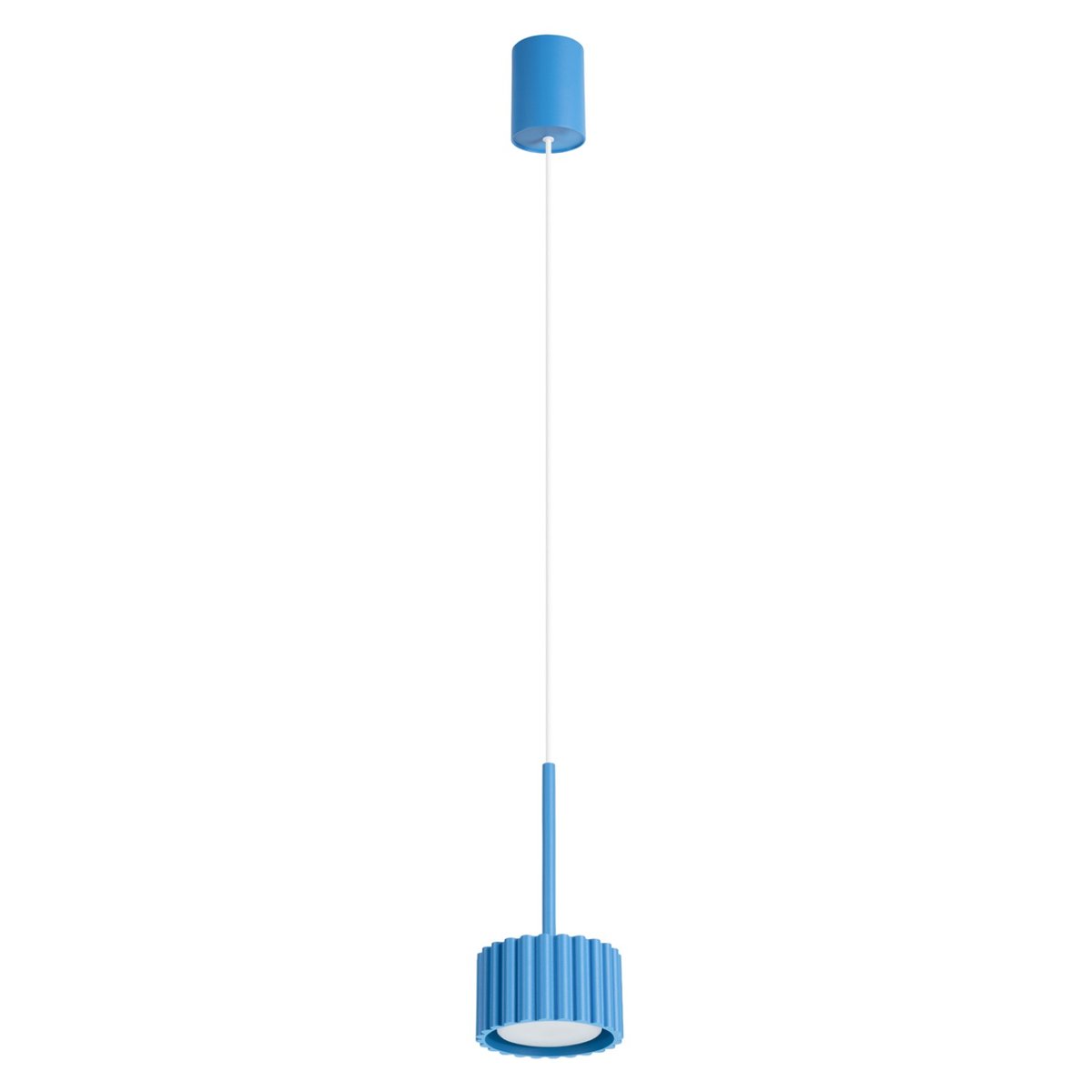 Suspension Aluminium Bleu Gx53 1 AURA bleu, EDEN