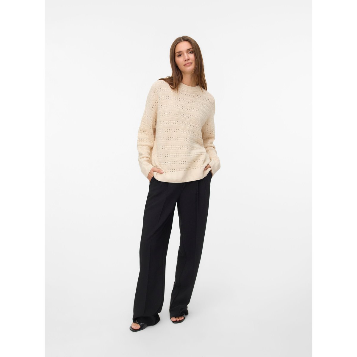 Pull En Maille birch, VERO MODA